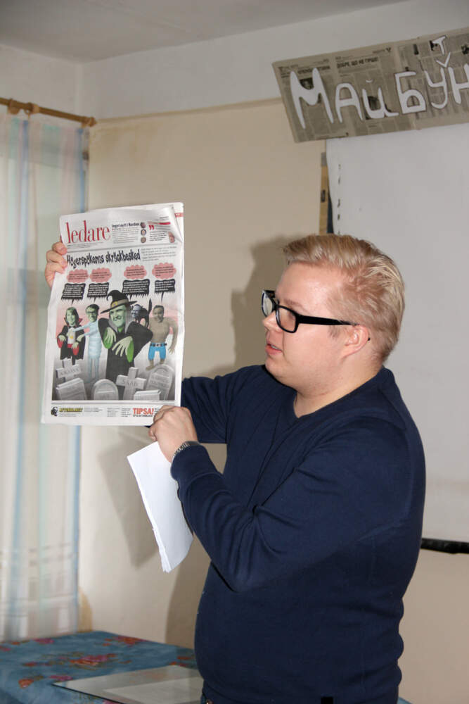 Журналіст найбільшої щоденної газети Скандинавії «Aftonbladet» Данієль Сведін